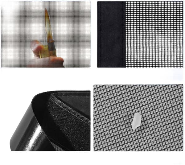 INF Window Curtain Fly Hyttysverkko Vetoketjun sulkuverkko