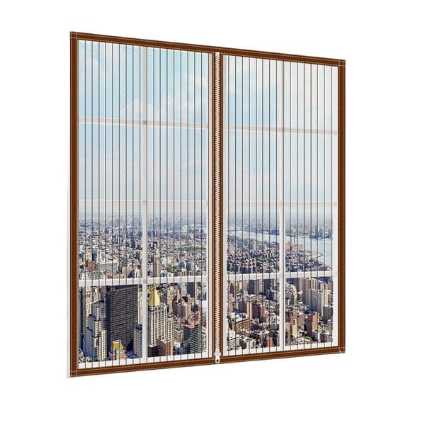 INF Window Curtain Fly Hyttysverkko Vetoketjun sulkuverkko
