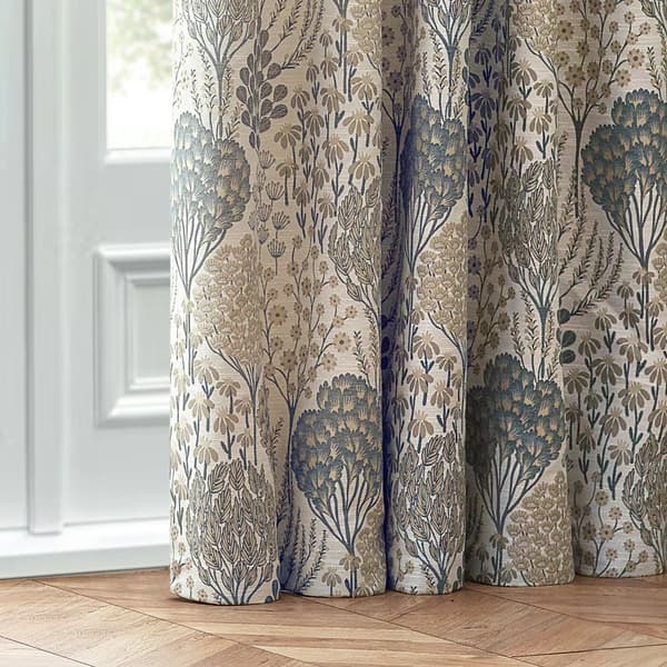 Wylder Ophelia Jacquard Floral Pencil Pleat Curtains