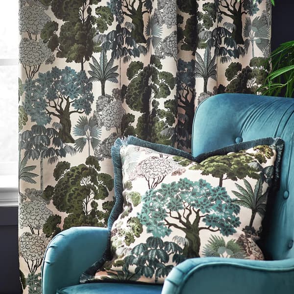 Wylder Woodlands Jacquard Floral Eyelet Curtains