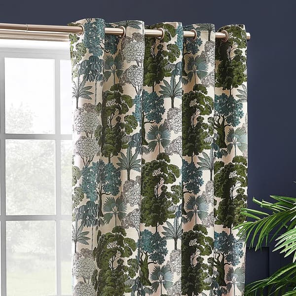 Wylder Woodlands Jacquard Floral Eyelet Curtains