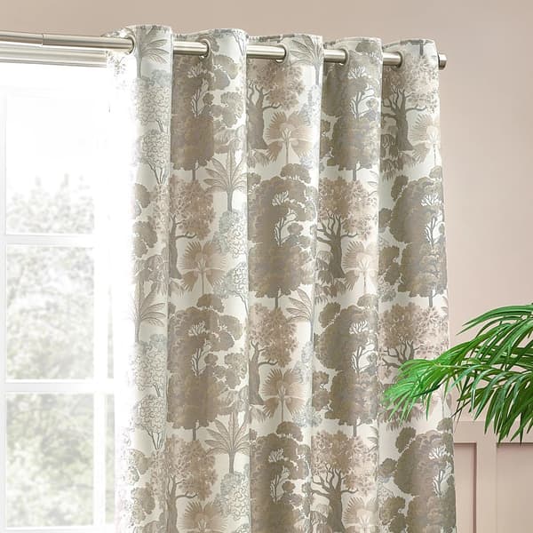 Wylder Woodlands Jacquard Floral Eyelet Curtains