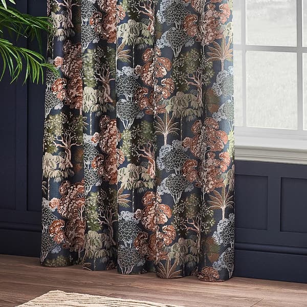 Wylder Woodlands Jacquard Floral Eyelet Curtains