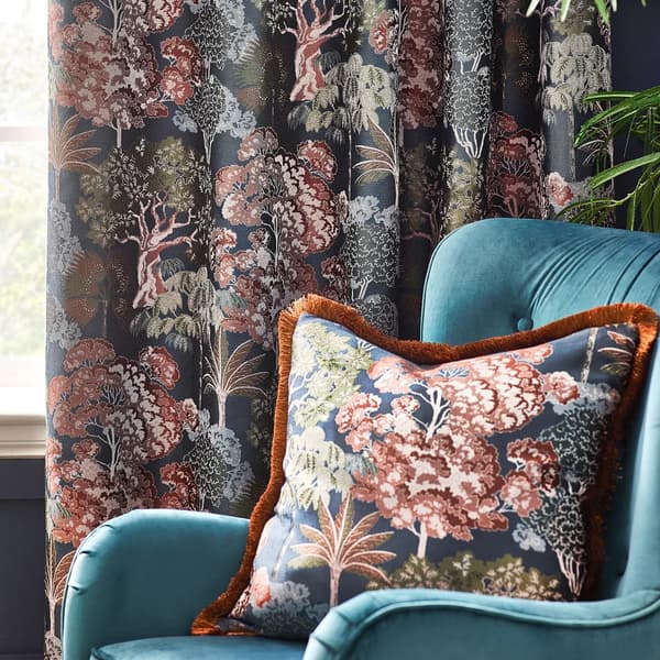 Wylder Woodlands Jacquard Floral Eyelet Curtains