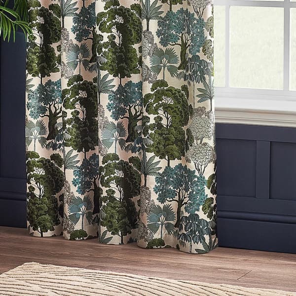 Wylder Woodlands Jacquard Floral Eyelet Curtains