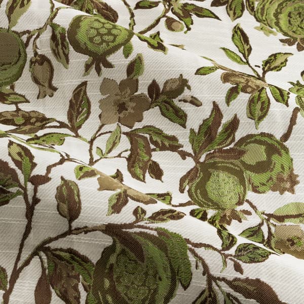 Wylder Jacquard-gardiner med granatäppleblommor och blyertsveck