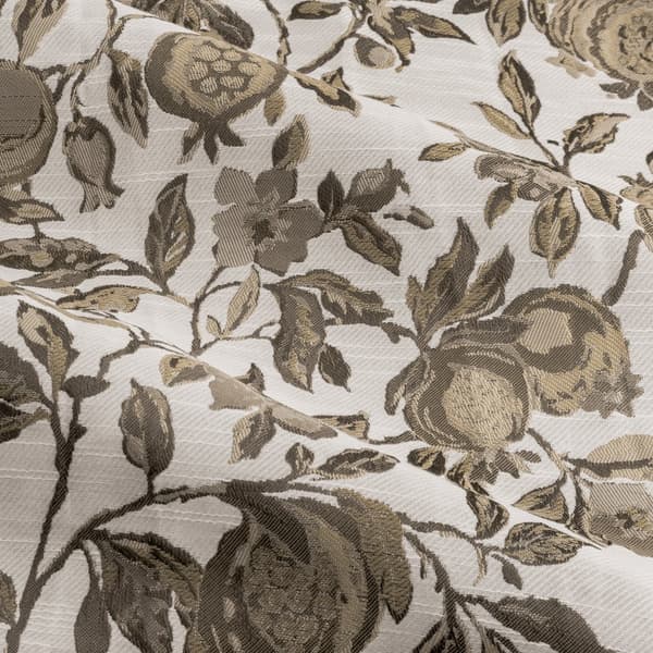 Wylder Jacquard Pomegranate Floral Pencil Pleat Curtains