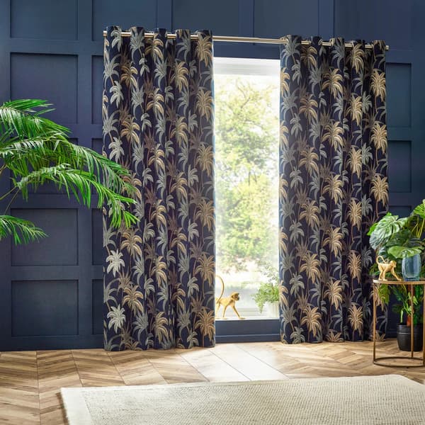 Wylder Galapagos Jacquard Eyelet Curtains