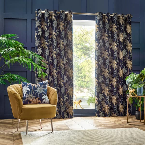 Wylder Galapagos Jacquard Eyelet Curtains
