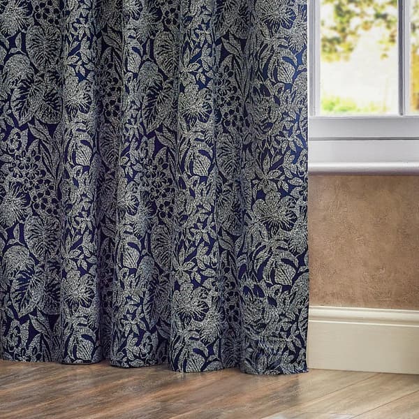 Wylder Bali Jacquard Botanical Eyelet Curtains