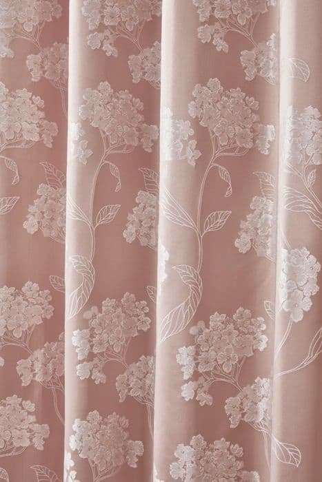 Gardin - dubbla gardiner Emma barclay - BLOS9072BLS - Blossom Dubbla gardiner med öljetter Jacquard Blek rosa 228 x 183 cm