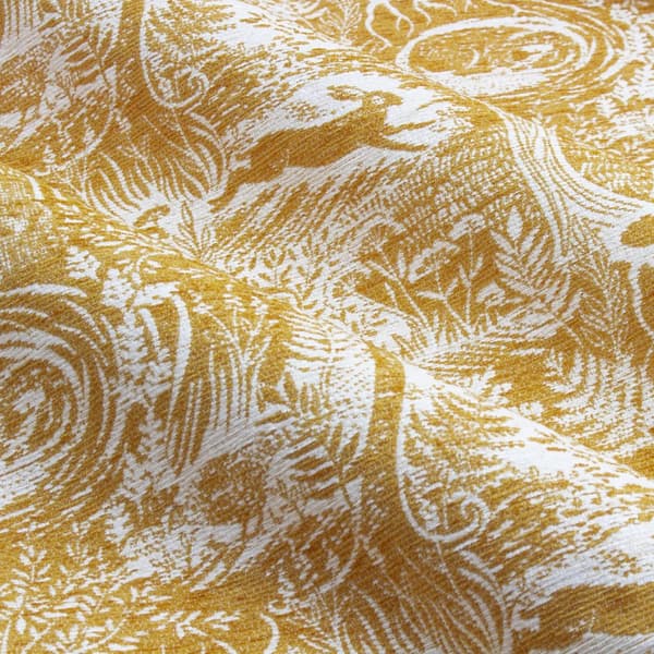 Furn Winter Woods Chenille Animals Eyelet Curtains
