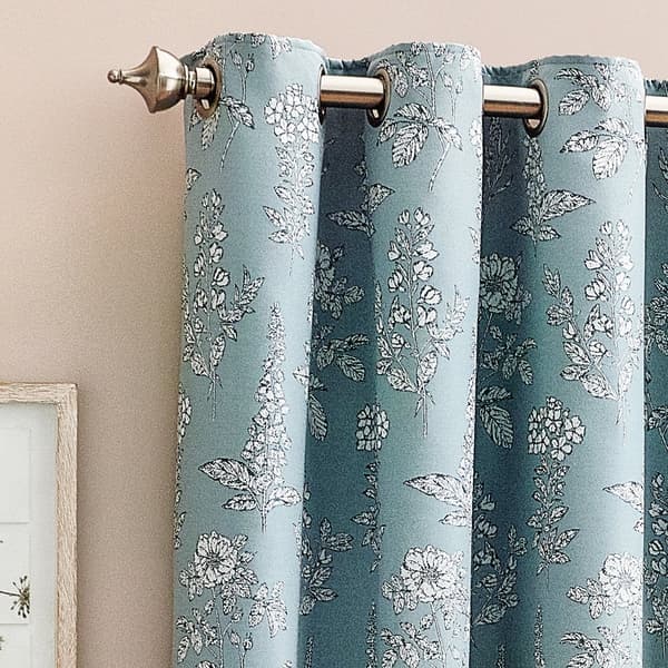 Wylder Nature Sophia Jacquard Floral Eyelet Curtains