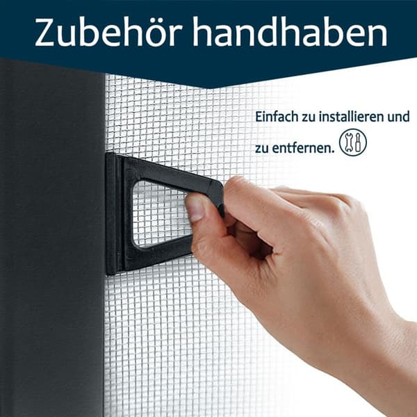 XMTECH 100x120cm myggnät för fönster - myggnät för ramfönster myggnätsnät - antracit, 2 st