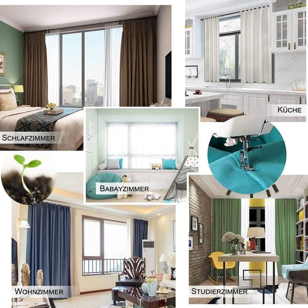 Rootz Premium mörkläggningsgardiner - Mörkläggningsgardiner - Värmeisolerade paneler - Bullerreducering - Energisparande - 135 cm x 245 cm