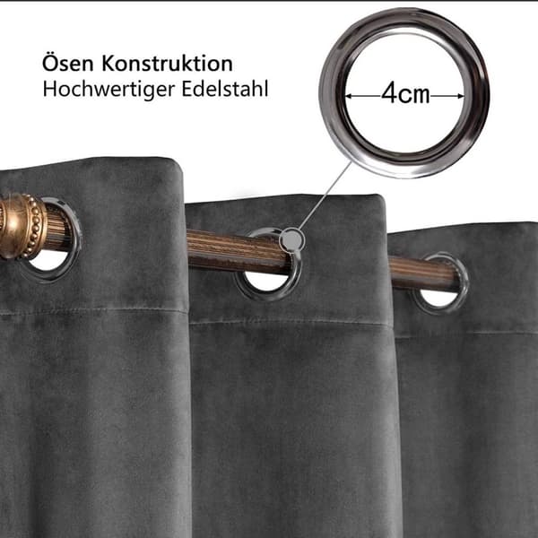 Rootz Premium -pimennysverhot - Huoneen tummuvat verhot - Lämpöeristetyt paneelit - Valonesto, Energiansäästö, Melua vaimentava - 100 % Polyesteri - 1