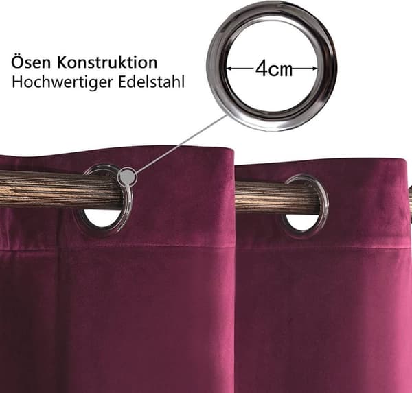 Rootz Premium mørklægningsgardiner - Mørklægningsgardiner - Privatlivsgardiner - Lysblokerende, energibesparende, støjreducerende - 100 % polyester -