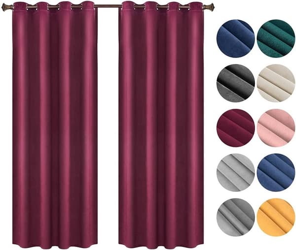 Rootz Premium mørklægningsgardiner - Mørklægningsgardiner - Privatlivsgardiner - Lysblokerende, energibesparende, støjreducerende - 100 % polyester -