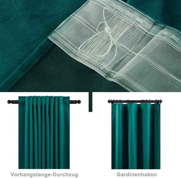 Rootz Luxury Velvet -pimennysverhot - Tyylikkäät verhot - Tyylikkäät ikkunanpäällysteet - Valonesto - Energiatehokas - Helppo asennus - 140cm x 225cm/