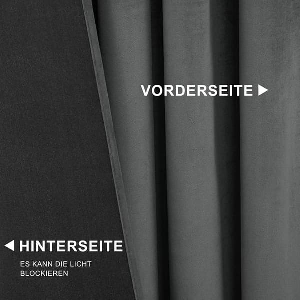 Rootz Luxury Velvet Mörkläggningsgardiner - Sekretessgardiner - Ljusblockerande paneler - Högkvalitativ sammet - Enkel installation - Maskintvättbar -