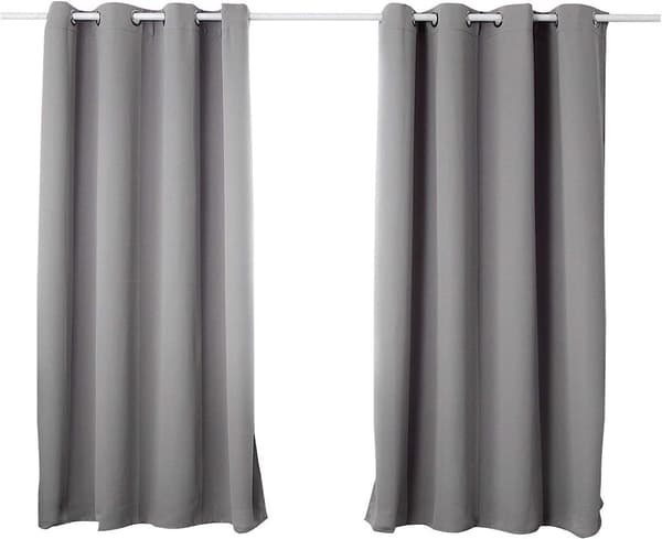 Rootz Premium mörkläggningsgardiner - Sekretessgardiner - Energibesparande paneler - Ljusblockerande, ljudreducerande, värmeisolerade - 168 cm x 229 c