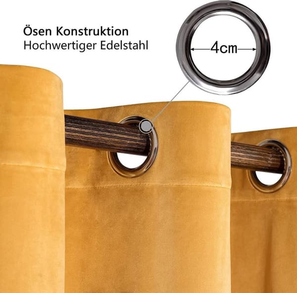 Rootz Premium mørklægningsgardiner - Mørklægningsgardiner - Privatlivsgardiner - Lysblokerende, energibesparende, nem vedligeholdelse - 100 % polyeste