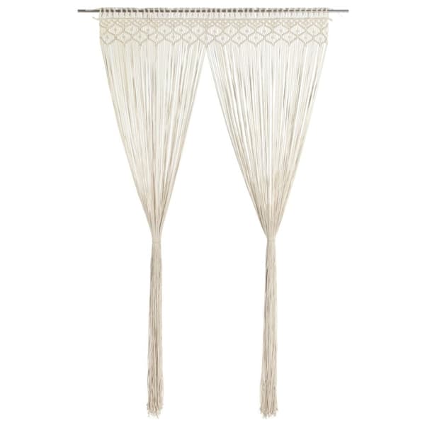vidaXL Macrame verho 140x240 cm puuvilla -  Verhot