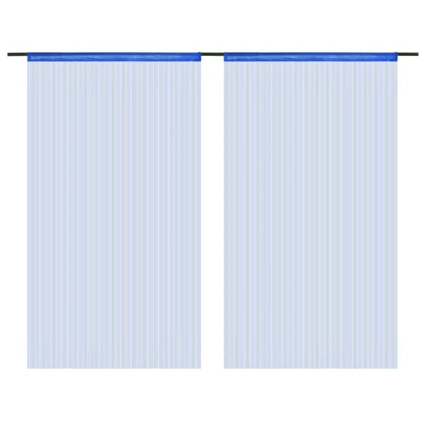 vidaXL String-verhot 2 kpl 100x250 cm Sininen - Verhot