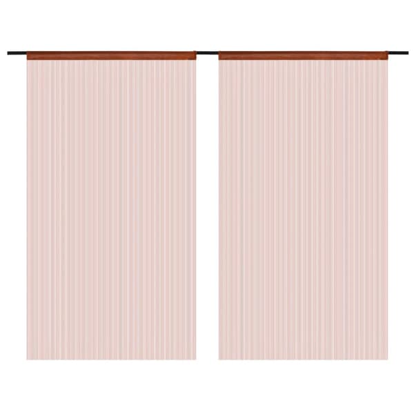 vidaXL trådgardiner 2 stk. 100 x 250 cm brun -  Gardiner