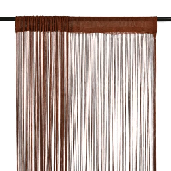 vidaXL trådgardiner 2 stk. 100 x 250 cm brun -  Gardiner