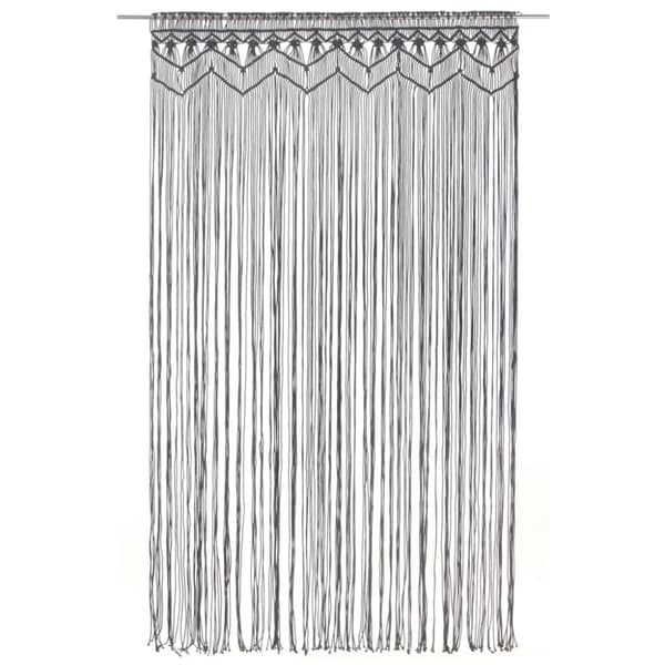 vidaXL Macrame verho antrasiitti 140x240 cm puuvilla -  Verhot