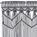 Pikkukuva 4 / 6: vidaXL Macrame verho antrasiitti 140x240 cm puuvilla -  Verhot