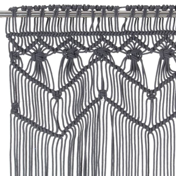 vidaXL Macrame verho antrasiitti 140x240 cm puuvilla -  Verhot
