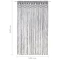 Pikkukuva 6 / 6: vidaXL Macrame verho antrasiitti 140x240 cm puuvilla -  Verhot