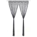 Pikkukuva 1 / 6: vidaXL Macrame verho antrasiitti 140x240 cm puuvilla -  Verhot
