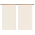 Miniatyrbillede 3 af 5: vidaXL trådgardiner 2 stk. 140 x 250 cm beige -  Gardiner