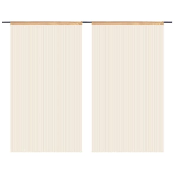 vidaXL trådgardiner 2 stk. 140 x 250 cm beige -  Gardiner