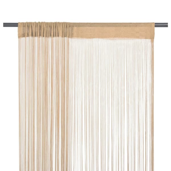 vidaXL trådgardiner 2 stk. 140 x 250 cm beige -  Gardiner