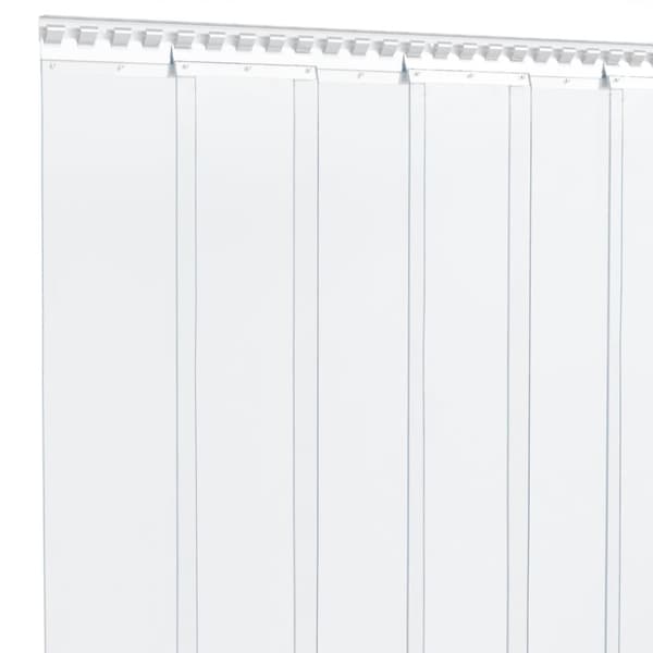 vidaXL Oviverho läpinäkyvä 200 mm x 1,6 mm 10 m PVC -  Verhot