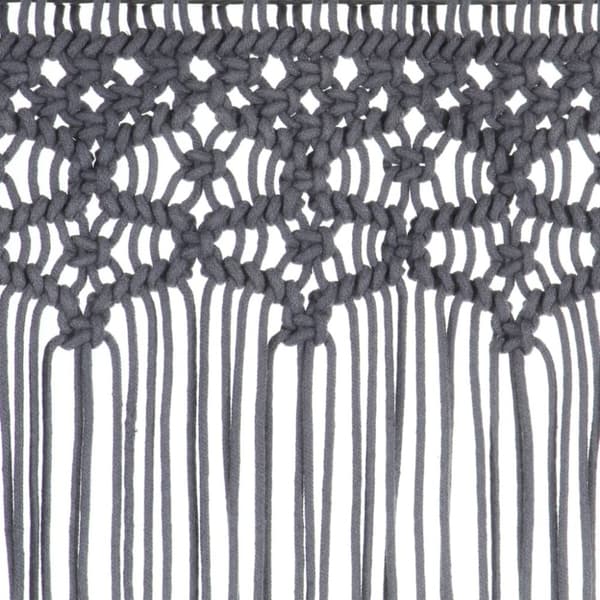 vidaXL Macrame verho antrasiitti 140x240 cm puuvilla -  Verhot