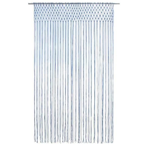 vidaXL Macrame verho sininen 140x240 cm puuvilla -  Verhot