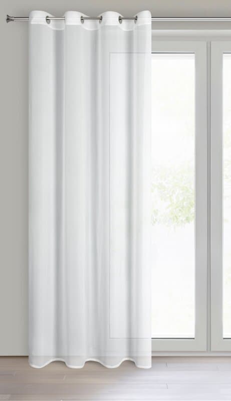 Valmis verho Selene 140x260 valkoinen Eurofirana-läpiviennit