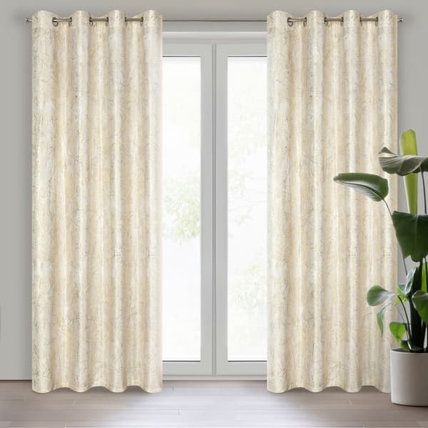 Verho 140x250 Malia kerma sametti metallinen painatus valmis silmukoilla Eurofirany