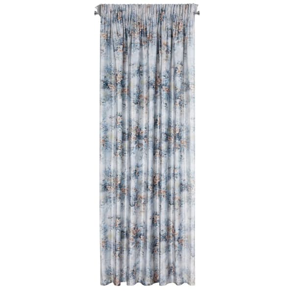 Gardin 140x270 Marisa silverröda blommor sammet redo på tejp Eurogardiner
