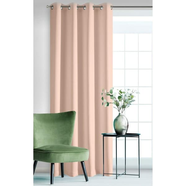 Valmis verho silmukoilla 140x250 Adore puuteri pinkki