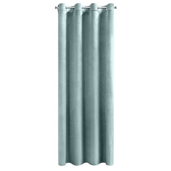 Valmis verho silmukoilla 140x250, tummansininen sametti Rosa