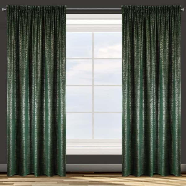 Verho 140x270 Kyproksen vihreä hopea sametti valmiina teippiin
