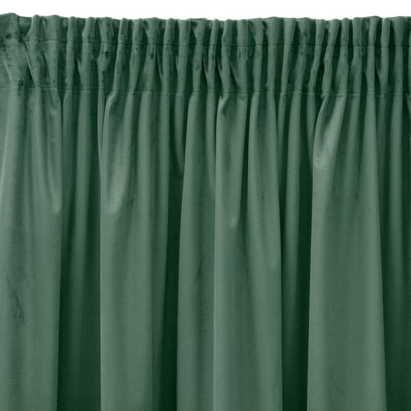 Gardin 140x270 Sibel mint mörk sammet färdig på Pierre Cardin tejp
