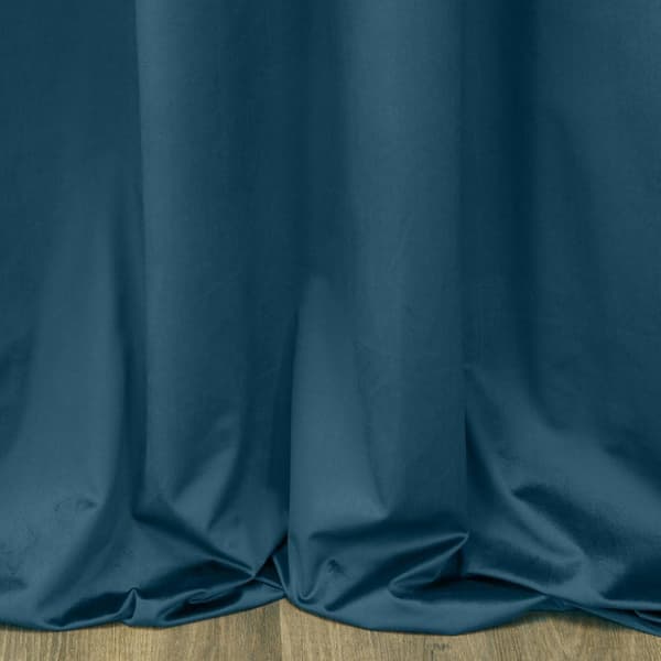 Verho 140x270 Sibel sininen tumma sametti valmiina Pierre Cardin teipillä