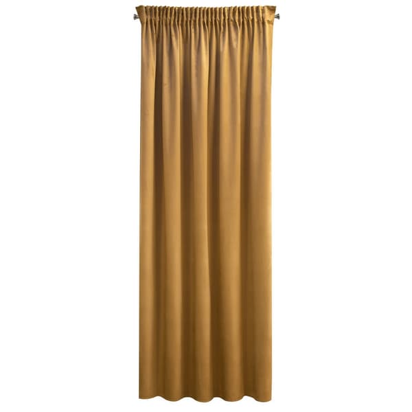 Gardin 140x270 Sibel honning fløjl færdiglavet på Pierre Cardin tape